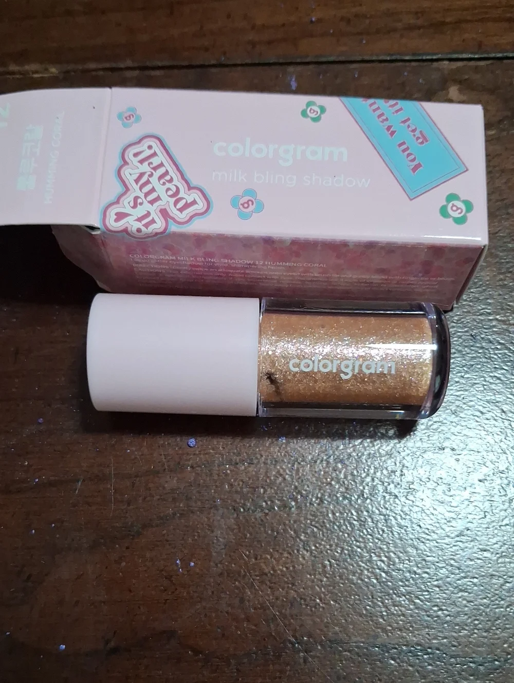 Colorgram milk bling shadow humming coral